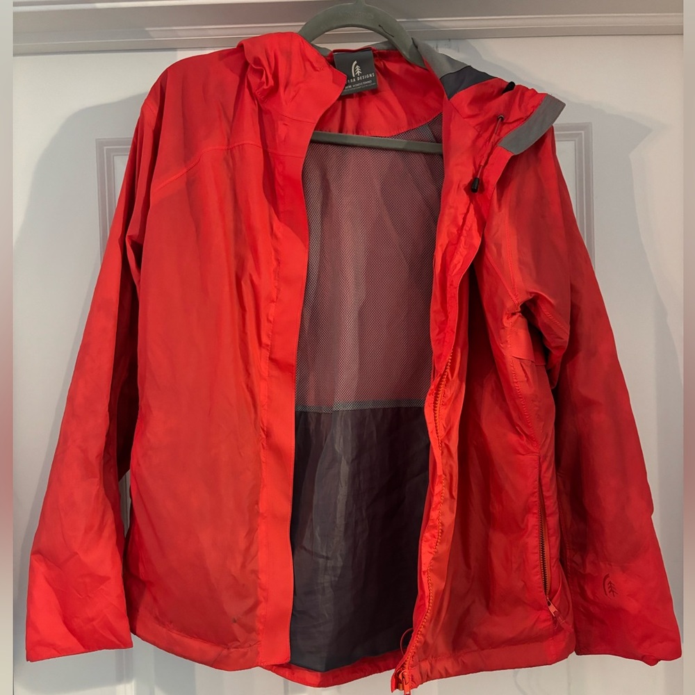 Sierra Designs Red Zip up windbreaker jacket, women’s medium, GUC